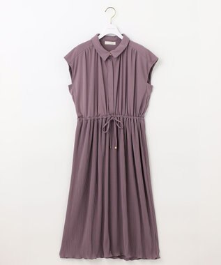 ANY SIS 【UVケア】エアリープリーツ ワンピース スモーキーピンク