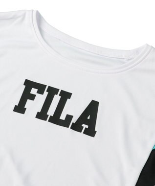 OP／FILA 【FILA】ゆったりシルエットTシャツ付き水着３点セット ブラック