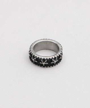 WEGO Mモチーフステンレスリング 柄5