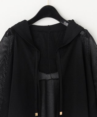 GRACE CONTINENTAL メッシュニットフーディー ブラック