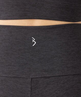 Chacott Peach Mokuストレートパンツ ダークグレー杢