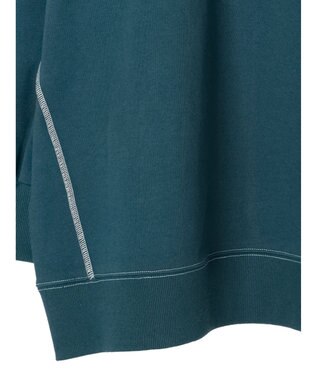 earth music&ecology 配色ルーズスウェット Green