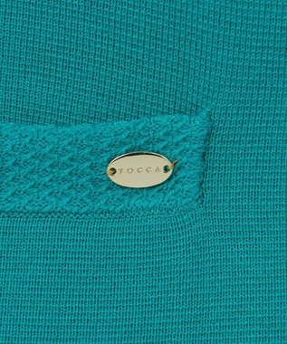 TOCCA 【洗える】PENTAGON KNIT カーディガン エメラルド系