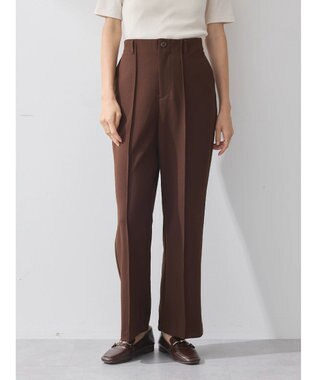 earth music&ecology センターシームパンツ Chocolat