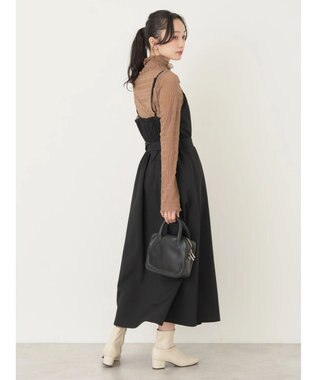 earth music&ecology ウエストマークキャミワンピース Black