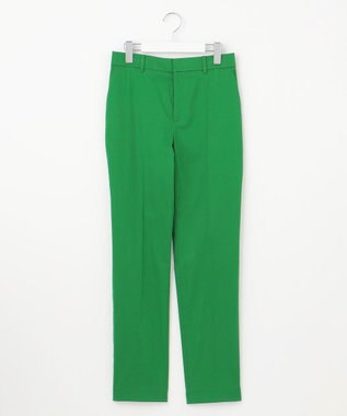 自由区 S 【UVカット・接触冷感・洗える】コットンサテンテーパード パンツ グリーン