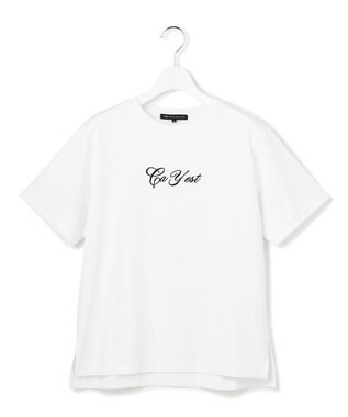 23区 【~6/28まで受注生産】カスタマイズ 立体刺繍 半袖 Tシャツ ホワイト×ブラック