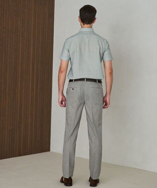 GOTAIRIKU 麻混・襟しっかり【洗える/通気性】ノルマンディーリネン ボタンダウンポロシャツ(25/26年モデル) グリーン系8