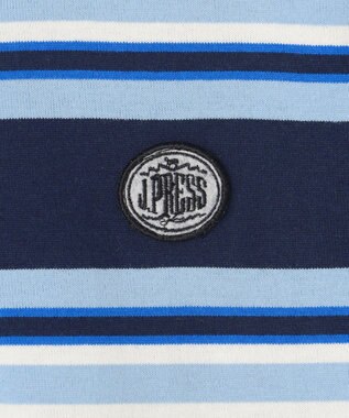 J.PRESS KIDS 【140-170cm】マルチボーダー 半袖ポロシャツ ネイビー系1