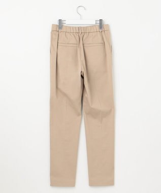 自由区 S 【UVカット・接触冷感・洗える】コットンサテンテーパード パンツ ベージュ