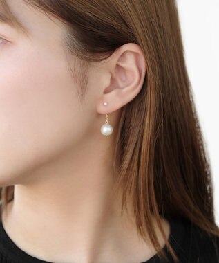 TOCCA 【WEB限定】RHYTHM OF PEARL PIERCED EARRINGS K10 淡水パールピアス ゴールド系