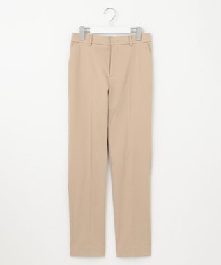 自由区 S 【UVカット・接触冷感・洗える】コットンサテンテーパード パンツ ベージュ