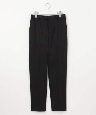 自由区 S 【UVカット・接触冷感・洗える】コットンサテンテーパード パンツ ブラック