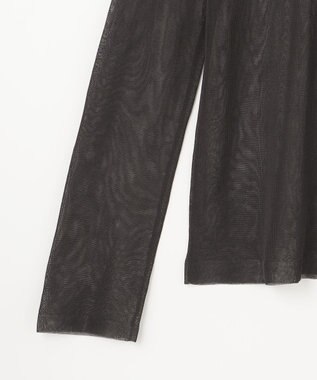 GRACE CONTINENTAL シアークルーニットトップ ブラック