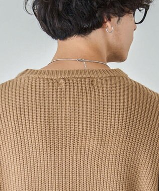 WEGO U.S. POLO ASSN.|別注畔編みニットプルオーバー ベージュ