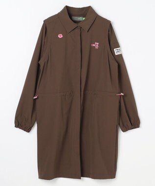 PW CIRCULUS 【着回し力2倍 / 2WAY】【WOMEN】袖2WAY デタッチャブルワンピース ゴルフウェア レディース ダークブラウン系