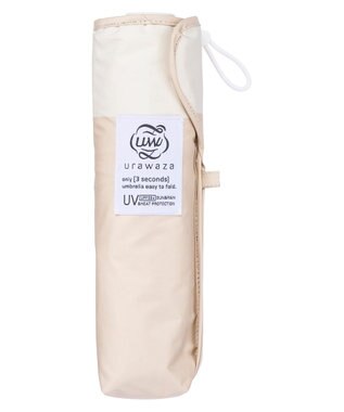 MOONBAT 【遮光100％/３秒で折りたためる日傘】晴雨兼用 折りたたみ傘 ウラワザ バイカラー キャメル