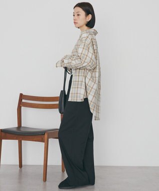 AMERICAN HOLIC 【イージーケア】ベイカーリラックスパンツ Black