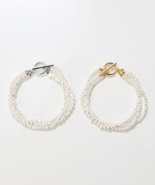 Phoebe レイヤードバロックパールマンテルブレスレット　ゴールド ゴールド