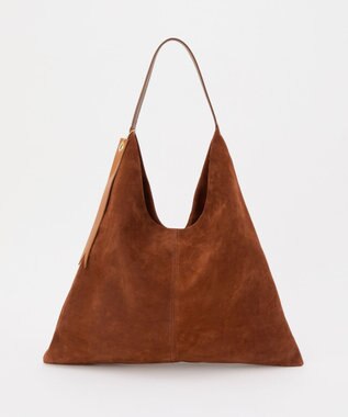russet 【2025AW新作】本革スエードワンショルダーバッグ(CE-1583) Brown