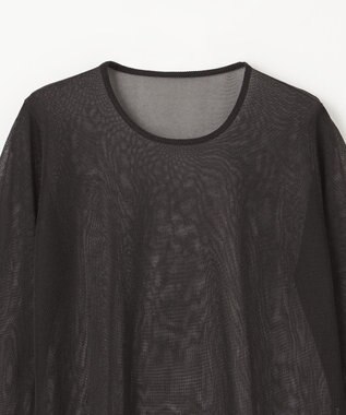 GRACE CONTINENTAL シアークルーニットトップ ブラック