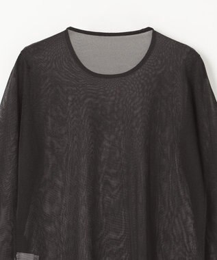 GRACE CONTINENTAL シアークルーニットトップ ブラック