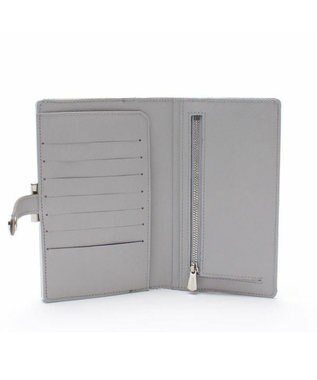 A.D.M.J. 【牛革】メタリックレザー/ガマグチ付ロングウォレット ブラス　ブラウン