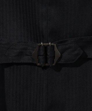 JOSEPH ABBOUD 【イタリア素材/軽量/ストレッチ】サマーツィードジャージーチェック プリント ベスト ネイビー系4