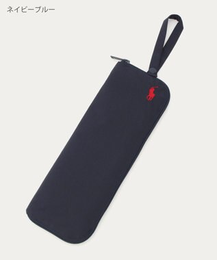 MOONBAT POLO RALPH LAUREN(ポロ ラルフローレン) ポロポニー ポケッタブル 傘袋 吸水生地 無地 折りたたみ傘用 ネイビーブルー