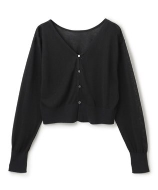 uncrave シアーニット 2WAYカーディガン ブラック