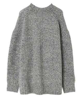 Green Parks ふわふわＭｉｘニットプルオーバー Black