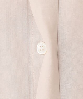 23区 【洗える】シアーマットクロス ロング シャツ ベージュ系