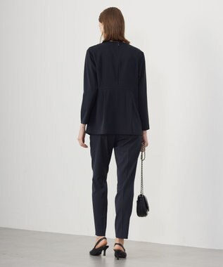 ICB L 【UVカット・防シワ・速乾・洗える】Fied タックデザインブラウス ネイビー系