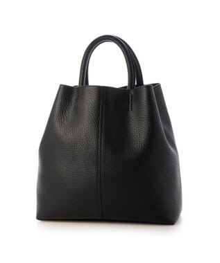 UNBILLION カシュカシュ cachecache / バイカラーフェイクレザートート ブラック