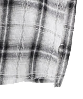 CRAFT STANDARD BOUTIQUE バックギャザーポンチョシャツ Check Ivory