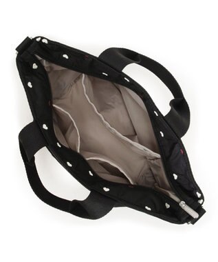 LeSportsac BUCKET TOTE/レッド/ホワイトハートEMB レッド/ホワイトハートEMB