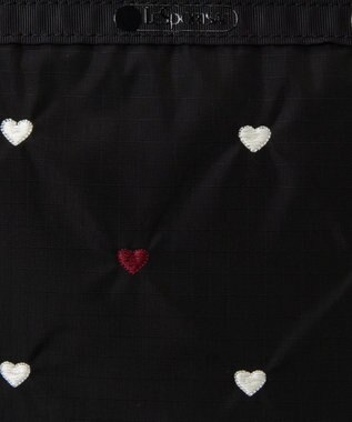 LeSportsac BUCKET TOTE/レッド/ホワイトハートEMB レッド/ホワイトハートEMB