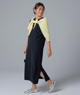 UNFILO 【抗菌防臭】スゴ機能 ニット カーディガン イエロー