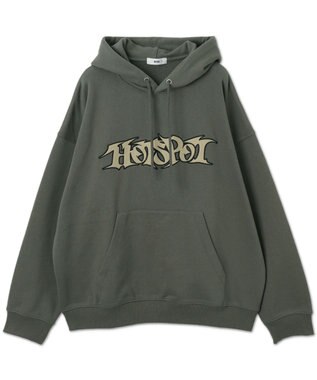 WEGO 【ユニセックス着用ITEM】ワッペンロゴパーカー カーキ