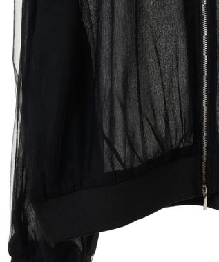 Green Parks チュールブルゾン Black