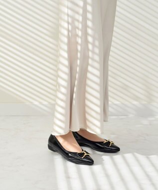 Bridget Birkin 【Bridget Birkin walk】リボンモチーフウォーキングパンプス ブラックエナメル