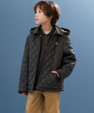 J.PRESS KIDS 【100-130cm】リブライン ポロシャツ グレー系