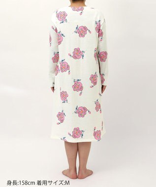 tsumori chisato SLEEP ツモリチサト ワンピース 長袖 ルームウェア 綿100%(本体) レディース UNX583 /ワコール アイボリー