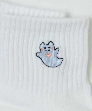 WEGO シーアニマル刺繍アンクルソックス 柄1