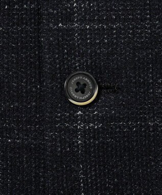 JOSEPH ABBOUD 【イタリア素材/軽量/ストレッチ】サマーツィードジャージーチェック プリント ベスト ネイビー系4