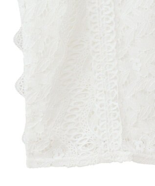 Green Parks ・Ｐｅｔｉｔ　Ｆｌｅｕｒ　フレンチレーシーブラウス Brown