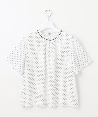 J.PRESS LADIES L 幾何プリント カットソー ホワイト系5