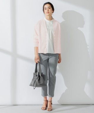 組曲 L 【人気商品が春カラーで登場！】スポンディッシュニット カーディガン ローズ系