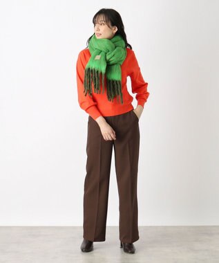 MOONBAT 【WEB限定】FURLA シャギーボリュームマフラー/幅40cm グリーン