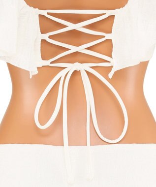 San-ai Resort（三愛水着楽園） 軽い着け心地でしっかり盛れる【楽盛り水着】　フリルワイヤービキニ　9M・11L　【San-ai Resort（サンアイリゾート）】 ホワイト